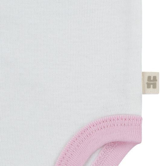Conjunto 2 Bodies y Pantalón Niña Rosado Nuboso 9m